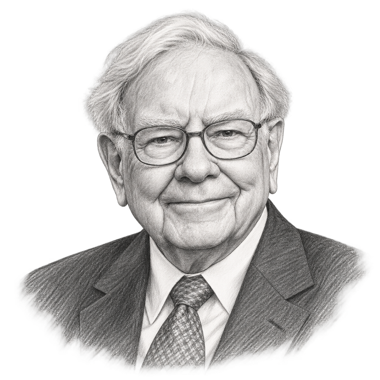 Illustration of Warren Buffett